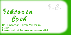 viktoria czeh business card